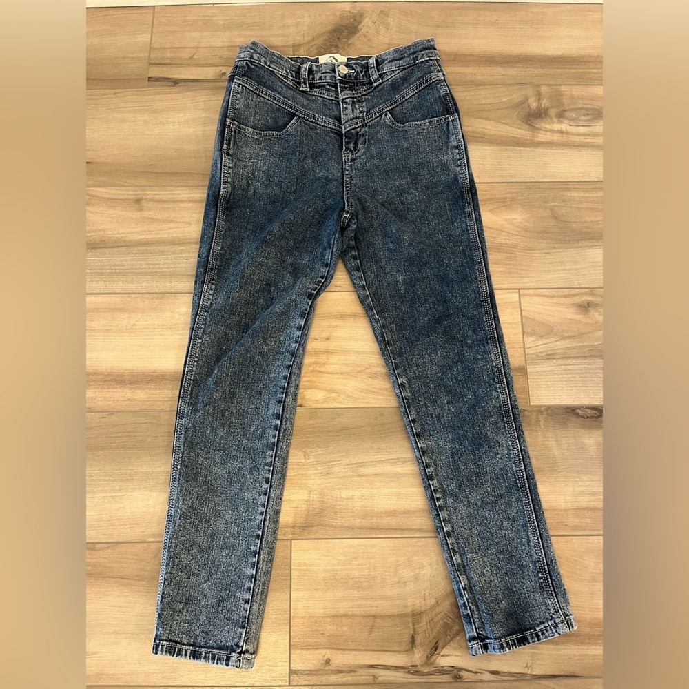 Jordache Vintage Women’s Denim Jeans Size 27 Double Yolk Front Skinny